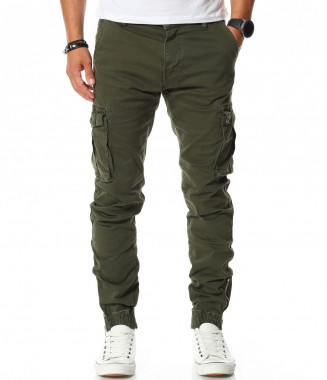 Ежедневен карго панталон с...