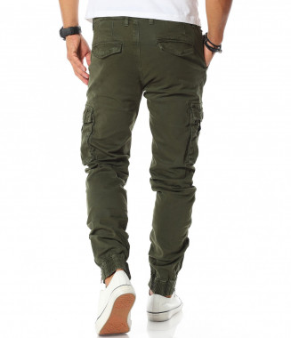 Ежедневен карго панталон с... 2