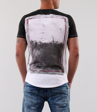 Мъжка черна тениска с... 2