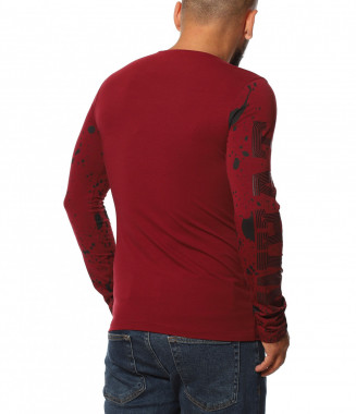 Есенна блуза с напръскан... 2