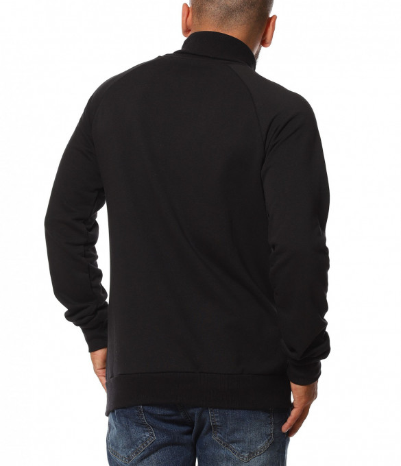 Спортна блуза с поло яка 11525 - Черен