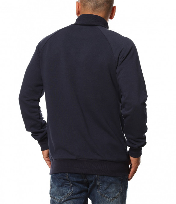 Спортна блуза с поло яка 11525 - Син