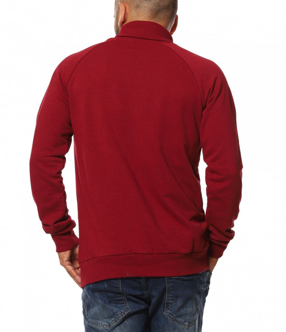 Спортна блуза с поло яка 11525 - Червен