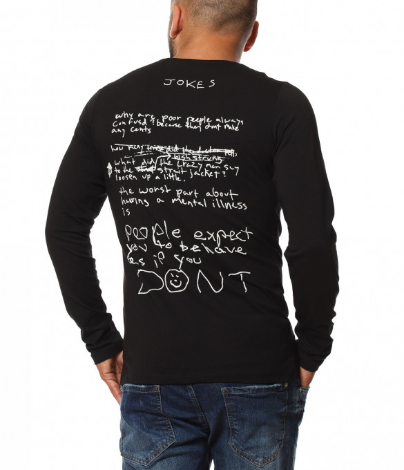 Блуза с дълъг ръкав и голяма...