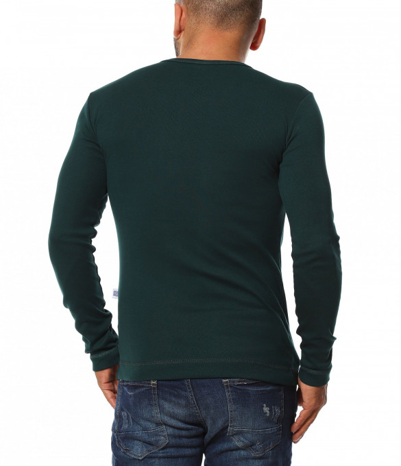 Класна блуза в еднотонен принт 11628...