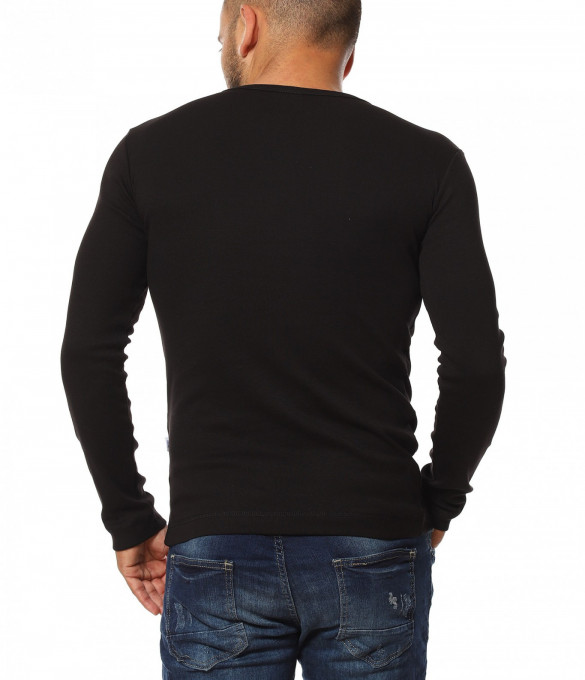 Класна блуза в еднотонен принт 11628...