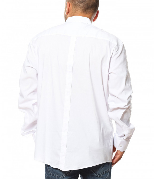 Класна риза в големи размери 11607 - Бял