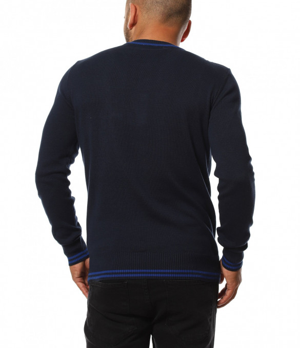 Пуловер с контрастни елементи 11756 -...