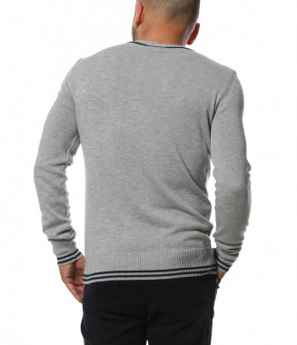 Пуловер с контрастни... 2