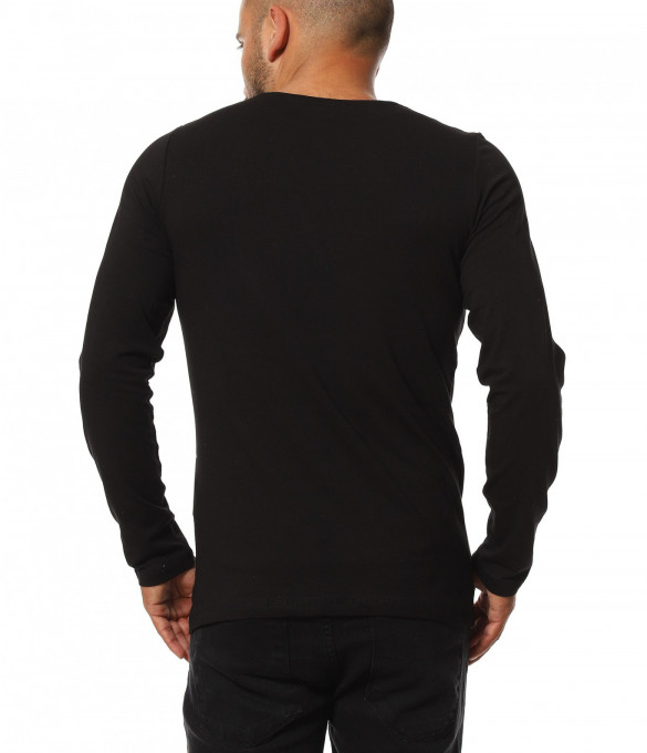 Памучна тениска с дълъг ръкав 11622 -...