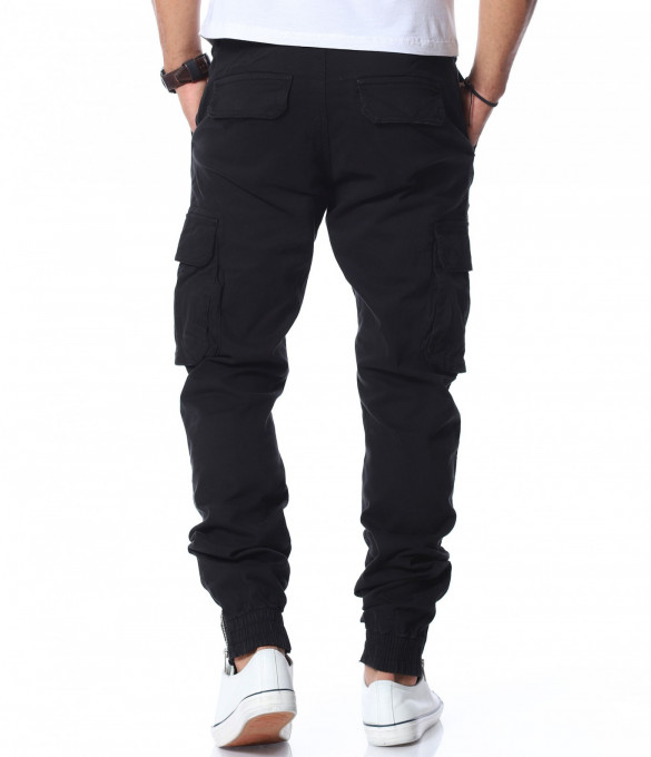 Карго панталон в SlimFit 11857 - Черен