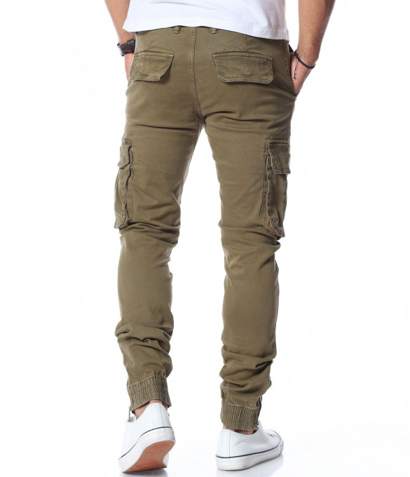 Карго панталон в SlimFit 11857 - Бежов