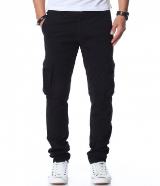 Едноцветен карго панталон...