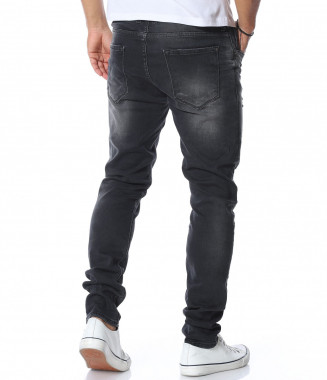 Сив дънков панталон с... 2