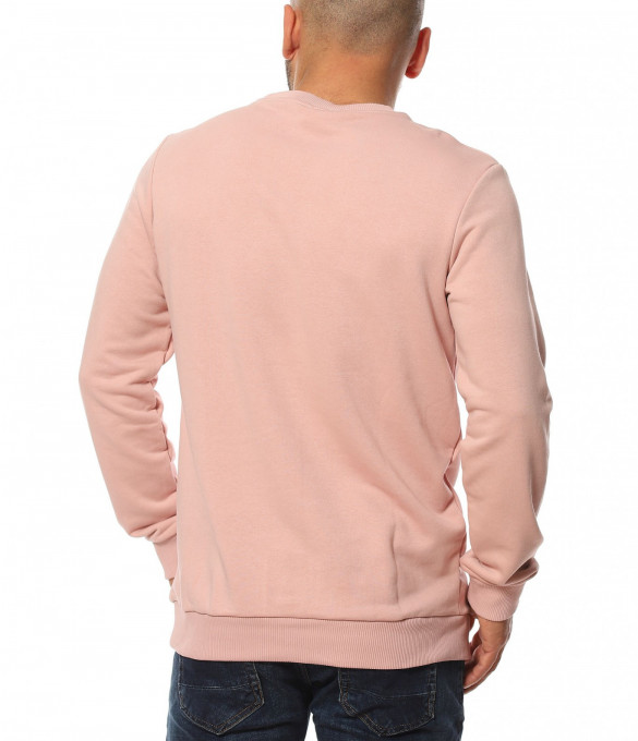 Спортна еднотонна блуза 11957 - Розов