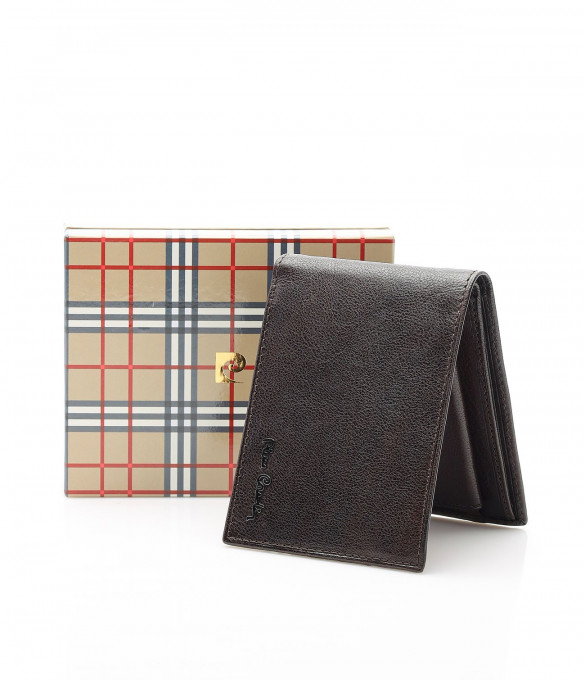 Класно портмоне с лого 12104 - Тъмно...