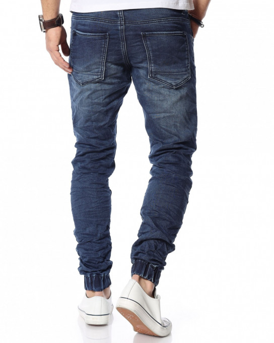 Дънков син панталон 12124 - Син