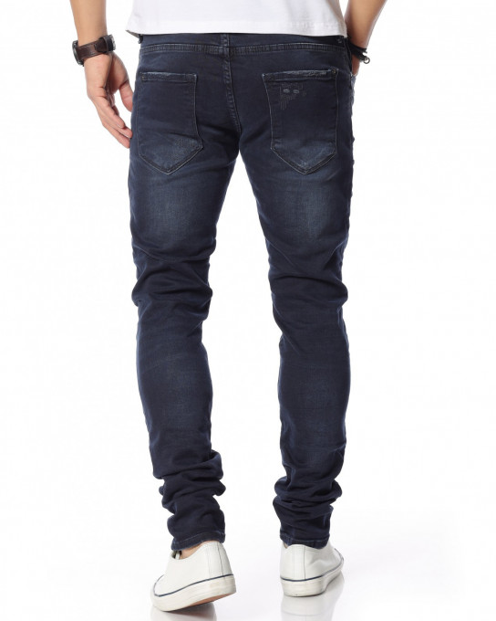 Тъмносин дънков панталон 12145 -...