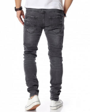 Тъмносиви дънки 12141 - Черен 2