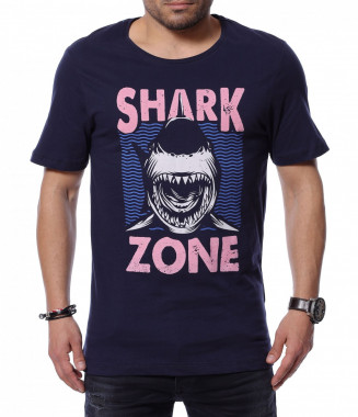 Тениска с надпис Shark Zone...