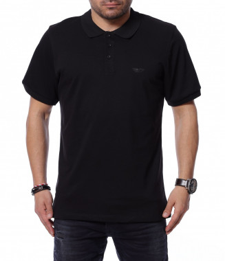 Блуза с къс ръкав и яка...