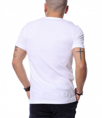 изчистена тениска 12164 - Бял 2