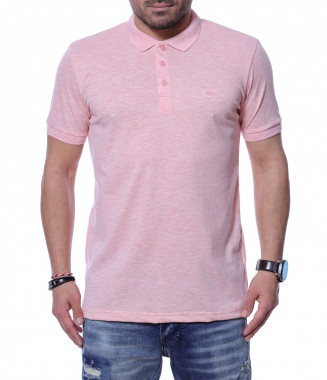 Разноцветна тениска с яка...