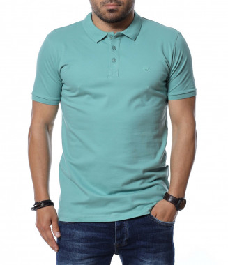 Разноцветна тениска с яка...