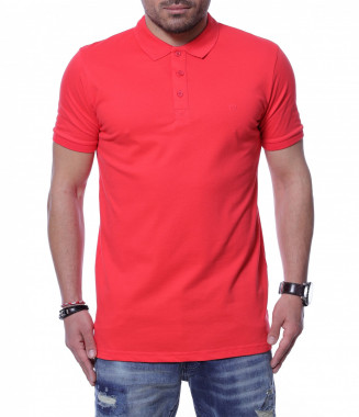 Разноцветна тениска с яка...