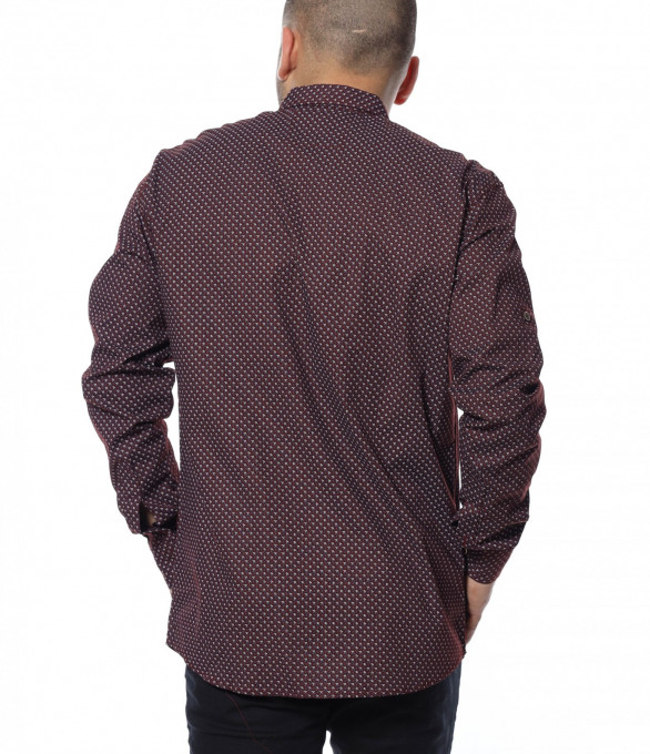 Риза тип oversize 12293 - Бордо