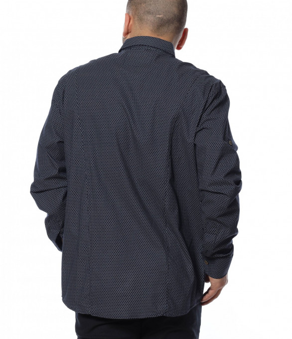 Елегантна риза oversize 12292 - Тъмно...