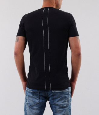 Мъжка черна тениска-17351 2