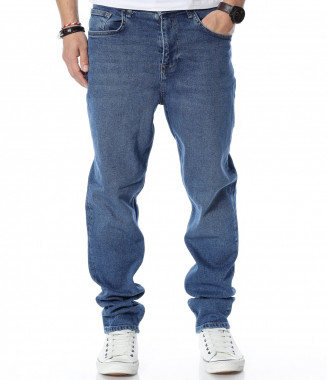 Широки дънки 12347 - Син