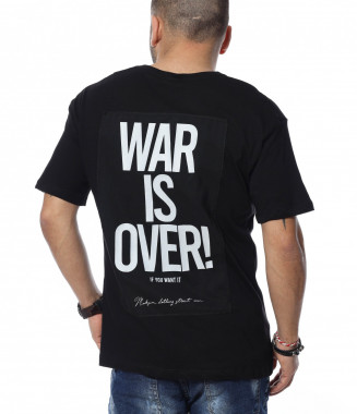 Тениска с надпис 12359 - Черен 2