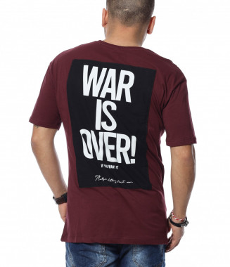 Тениска с надпис 12359 - Бордо 2