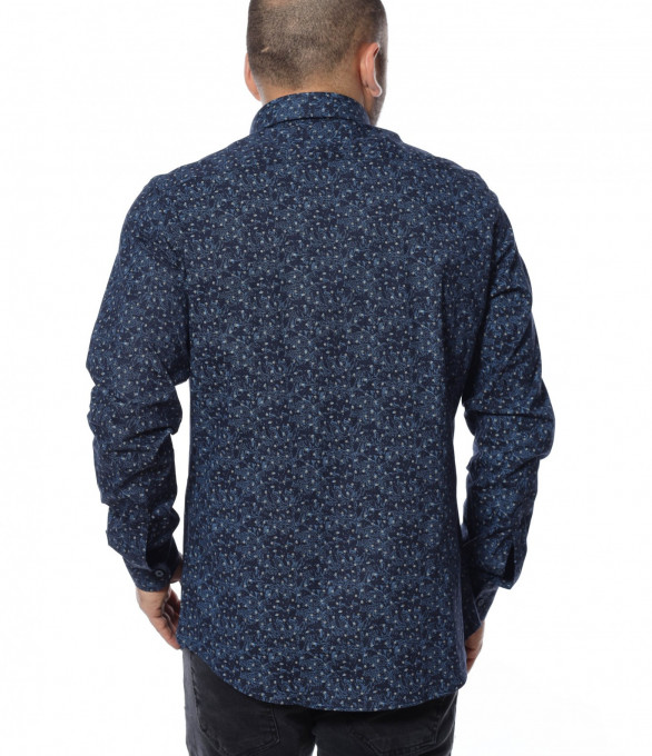 Официална риза 12366 - Тъмно син