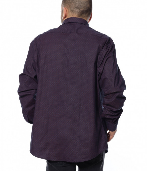 Официална oversize риза 12362 - Бордо