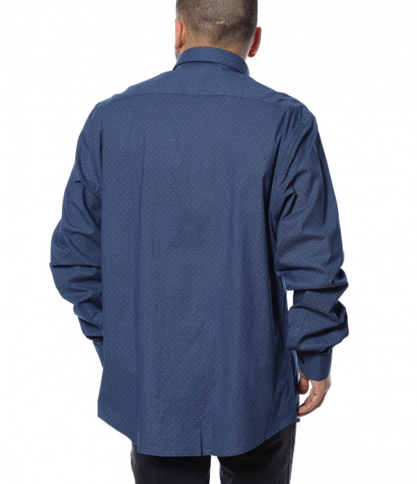 Официална oversize риза 12362 - Син