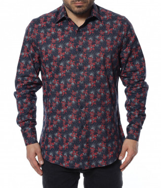 Риза с флорален принт 12365...