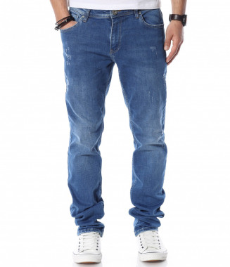 Изчистени сини дънки 12392...