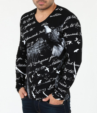 Мъжка интересна блуза-4034