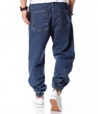 Тъмносони дънки с връзки... 2