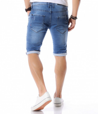 Къси дънки с кръпки 12420 -... 2