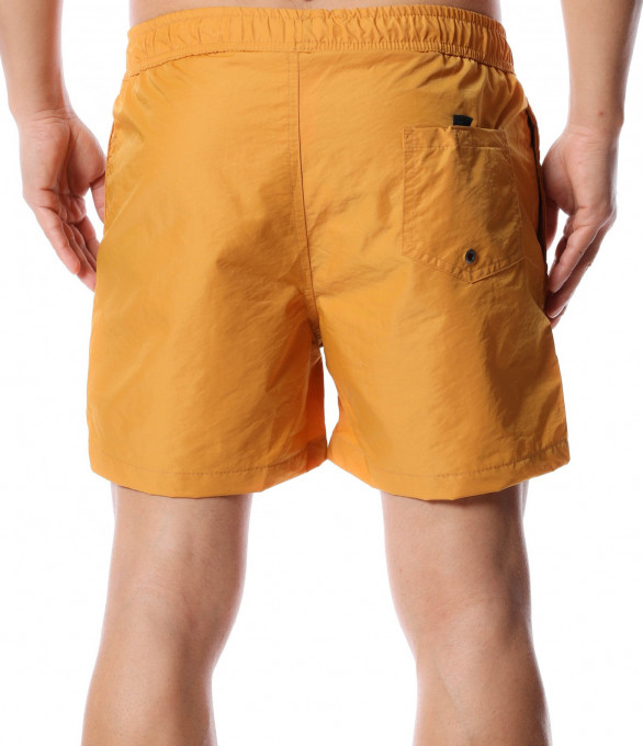 Едноцветни бански с щампа 12436 - Кафяв