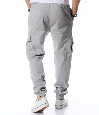 Карго панталон 12492 - Сив 2