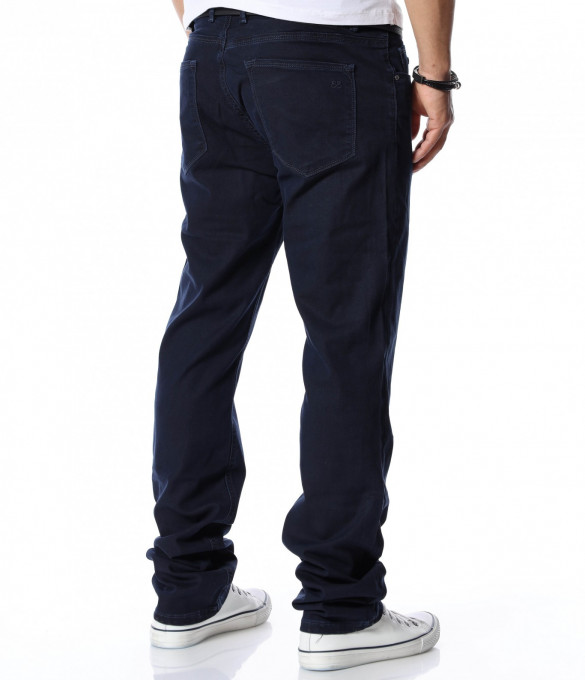 Едноцветни дънки 12516 - Тъмно син