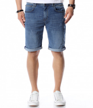 Къси дънки 12457 - Тъмно син