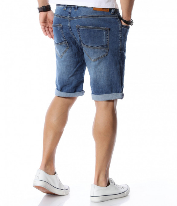 Къси дънки 12457 - Тъмно син