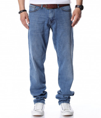 Свежи дънки с колан 12517 -...