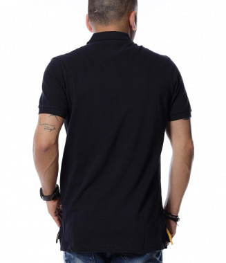 Тениска с яка 12528 - Тъмно... 2